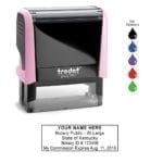 Kentucky Notary Stamp – Trodat 4913 Light Pink