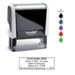 Kentucky Notary Stamp – Trodat 4913 White