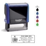 Maryland Notary Stamp – Trodat 4913 Sky Blue