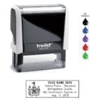 Maryland Notary Stamp – Trodat 4913 White