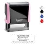 North Carolina Notary Stamp – Trodat 4913 Light Pink