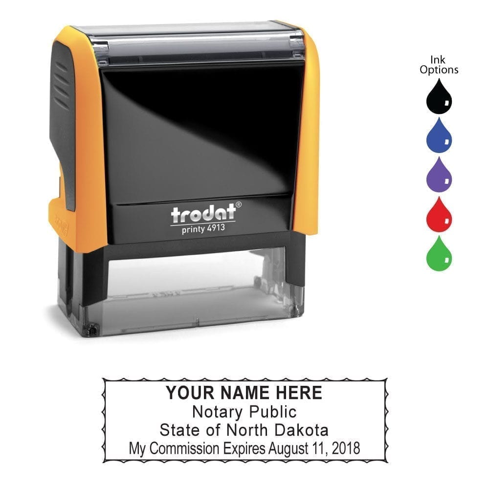 North Dakota Notary Stamp - Trodat 4913 Mango