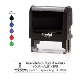 Nebraska Notary Stamp - Trodat 4913 Black