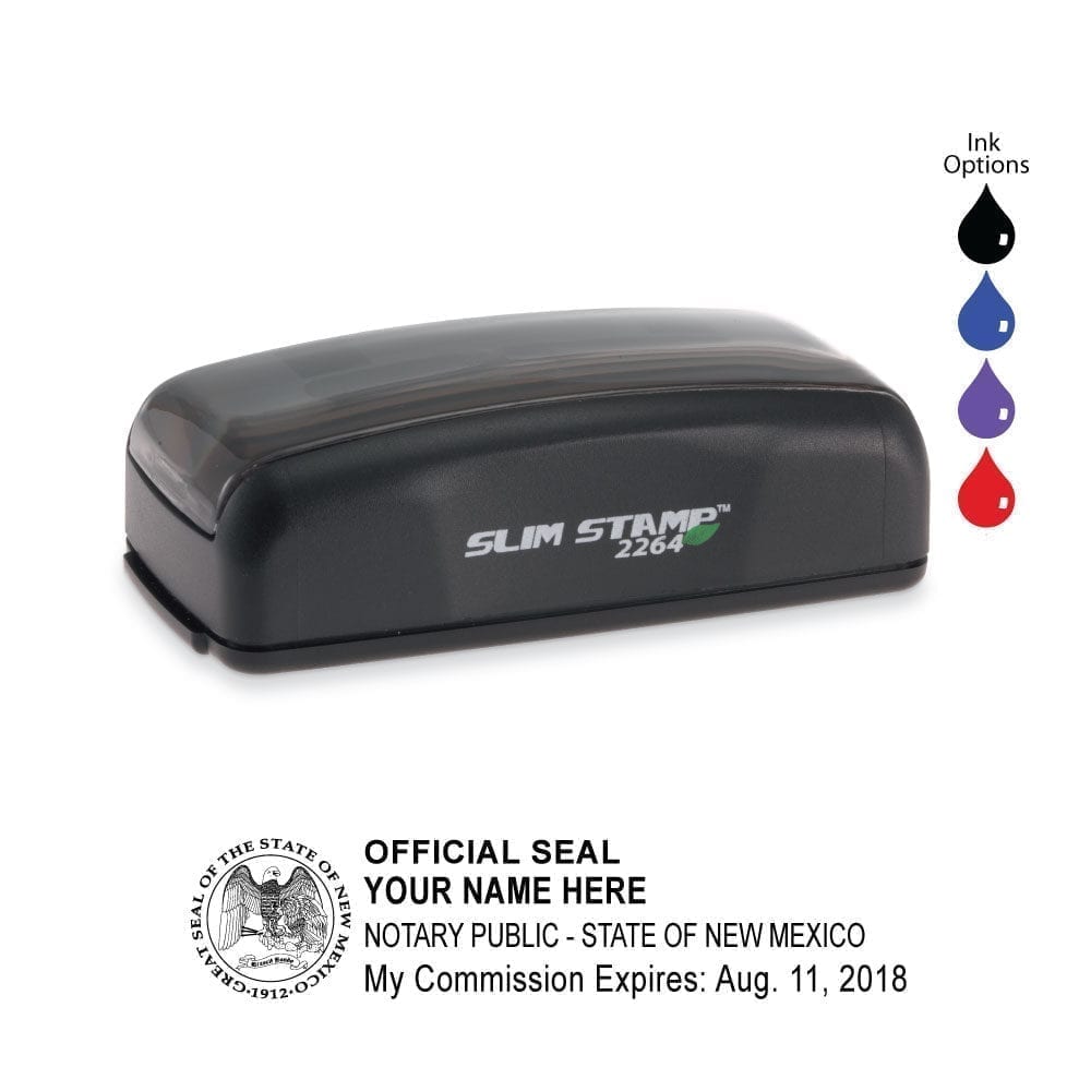 New Mexico Notary Stamp - PSI 2264 Slim