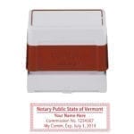 Vermont Notary Stamp – Brother 2260 Red