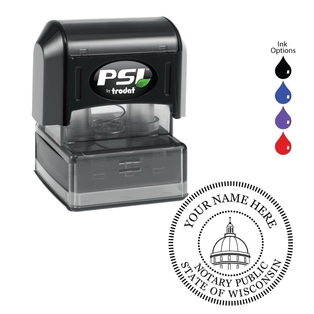 Wisconsin Notary Stamp - PSI 4141