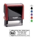 West Virginia Notary Stamp – Trodat 4913 Flame Red