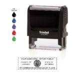 Wyoming Notary Stamp – Trodat 4913 Black