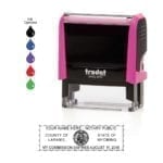 Wyoming Notary Stamp – Trodat 4913 Fuchsia