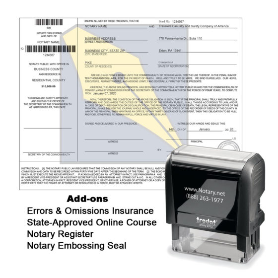 Pennsylvania Notary Supplies Package Notary Net