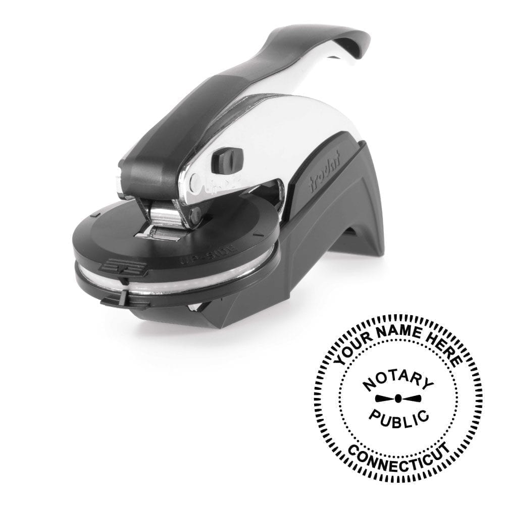 Connecticut Notary Embosser - Ideal Seal Chrome