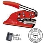 District of Columbia Notary Embosser – Shiny EZ EM Red