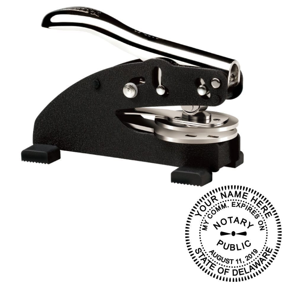Delaware Notary Embosser - Shiny EZ ED
