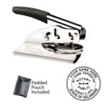 Delaware Notary Embosser – Shiny EZ ES Chrome