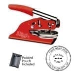 Georgia Notary Embosser – Shiny EZ ES Red