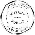 NJ Notary Embosser Impression