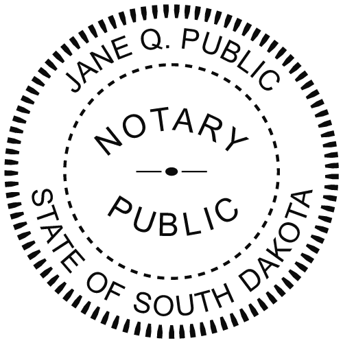 south dakota notary seal