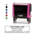 Alaska Notary Stamp – Trodat 4913 Fuchsia
