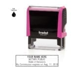 Delaware Notary Stamp – Trodat 4913 Fuchsia