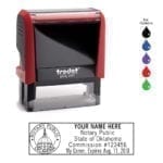 Oklahoma Notary Stamp – Trodat 4913 Flame Red