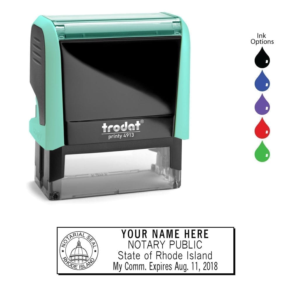Rhode Island Notary Stamp - Trodat 4913 Mint