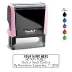 South Carolina Notary Stamp – Trodat 4913 Light Pink