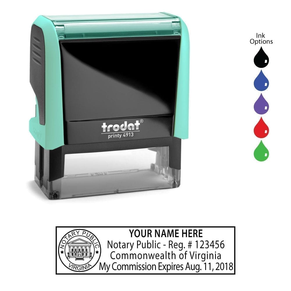 Virginia Notary Stamp - Trodat 4913 Mint