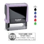 Alabama Notary Stamp – Trodat 4913 – Lilac