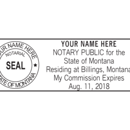 montana notary stamp