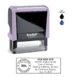 Montana Notary Stamp – Trodat 4913 – Lilac