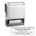 Pennsylvania Notary Stamp – Trodat 4913 Arctic White