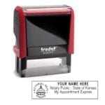 Kansas Notary Stamp – Trodat 4913 – Flame Red