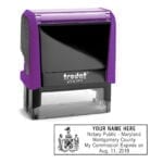 Maryland Notary Stamp – Trodat 4913 Violet