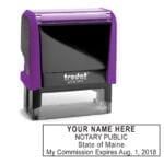 Maine Notary Stamp – Trodat 4913 Violet