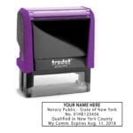 New York Notary Stamp – Trodat 4913 Violet