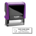 Wisconsin Notary Stamp – Trodat 4913 Violet