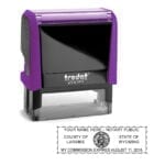 Wyoming Notary Stamp – Trodat 4913 Violet