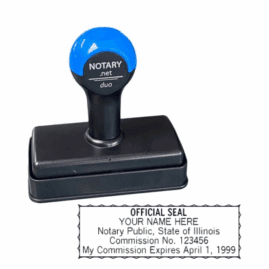 Illinois Traditional Notary Stamp