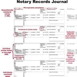 Notary Records Journal Example