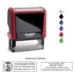 Alabama Notary Stamp – Trodat 4913 Flame Red