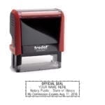 Illinois Notary Stamp – Trodat 4913 Flame Red