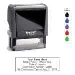 Indiana Notary Stamp – Trodat 4913 Eco Gray