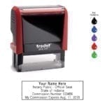 Indiana Notary Stamp – Trodat 4913 Flame Red