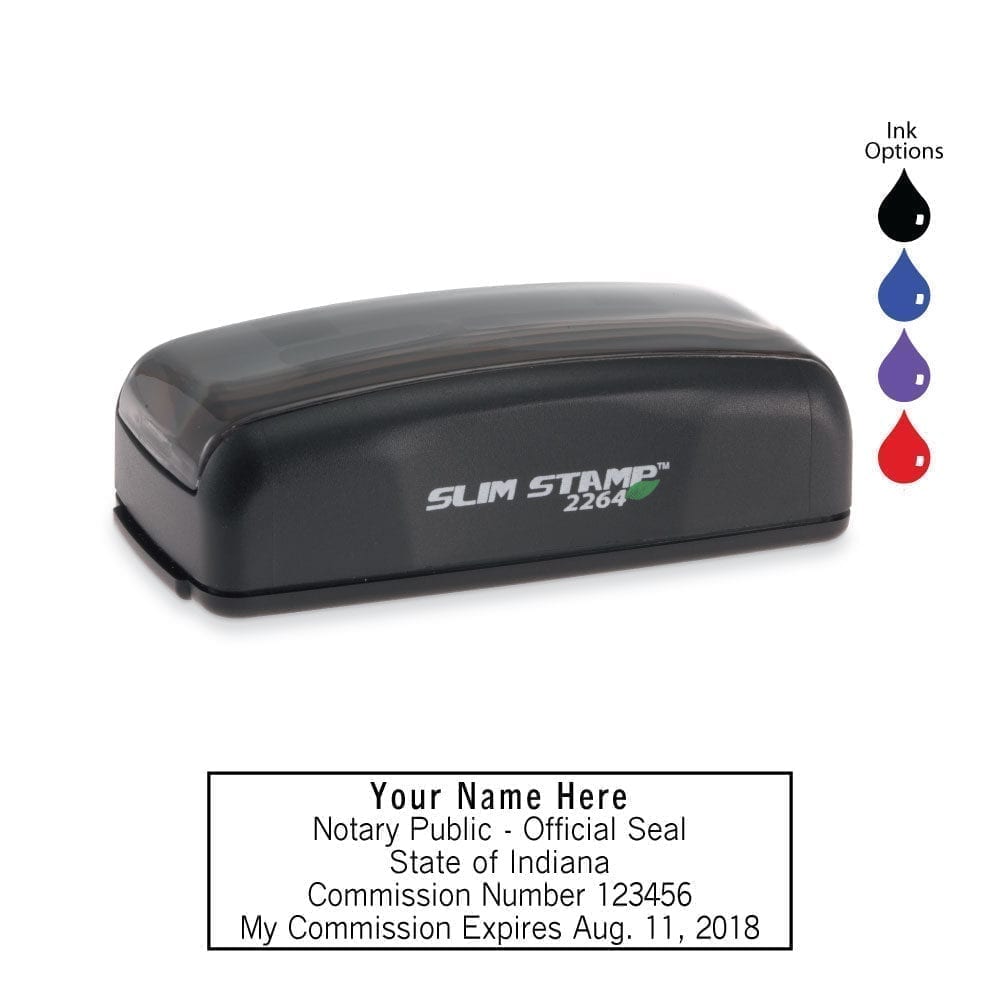 Indiana Notary Stamp - PSI 2264 Slim