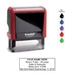 Kentucky Notary Stamp – Trodat 4913 Flame Red