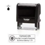 Massachusetts Notary Stamp – Trodat 4913 Black