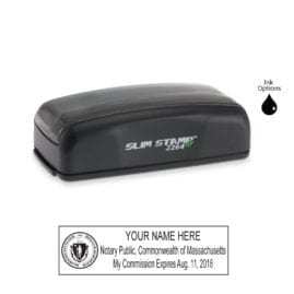 Massachusetts Notary Stamp - PSI 2264 Slim