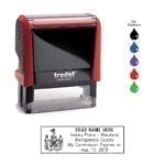 Maryland Notary Stamp – Trodat 4913 Flame Red