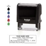 Michigan Notary Stamp – Trodat 4913 Black