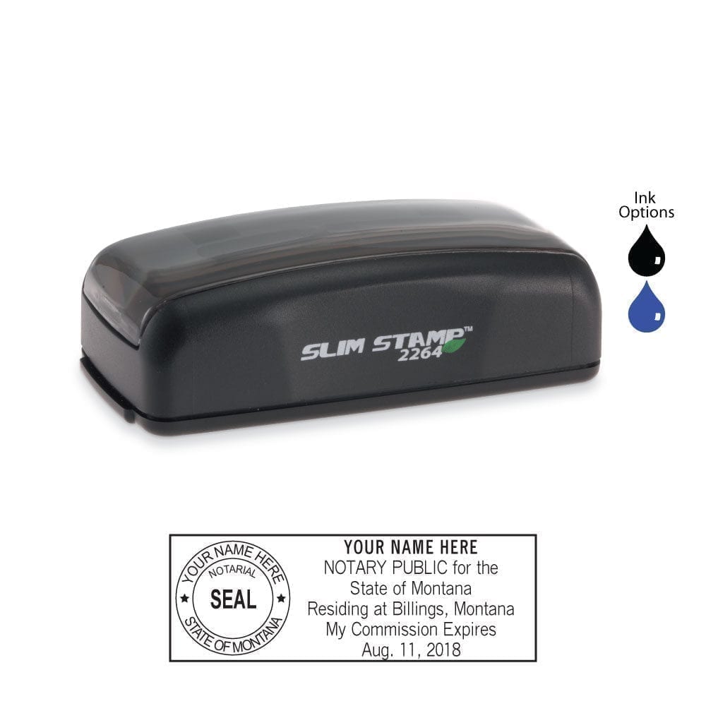 Montana Notary Stamp - PSI 2264 Slim